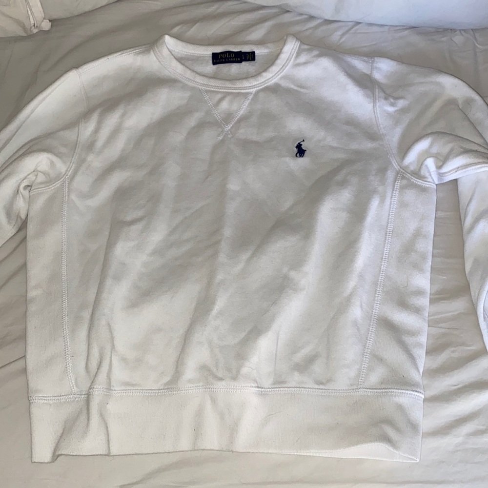 White polo pullover